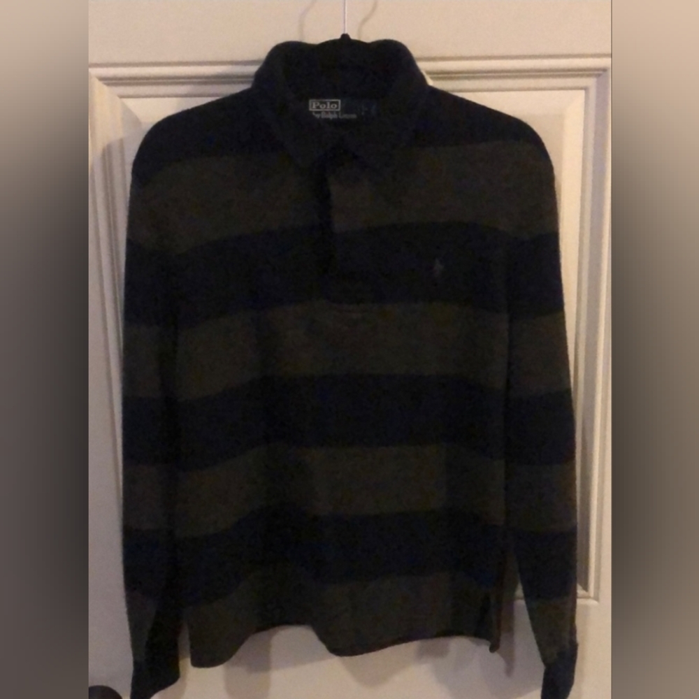 Polo Ralph Lauren Navy Grey Merino Wool